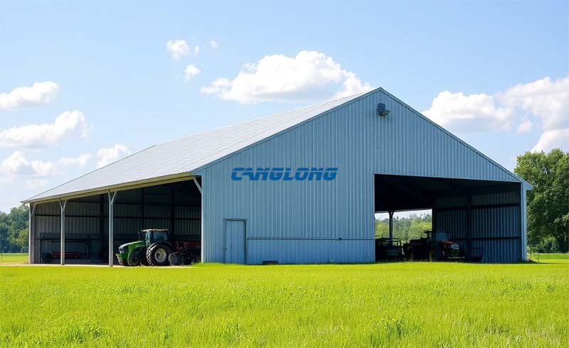 Farm Shed For Machinery Storage