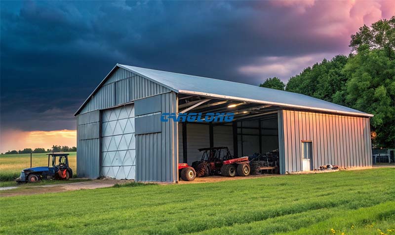 agricultural machinery storage shed