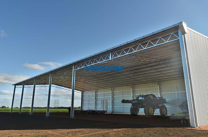agricultural machinery storage shed