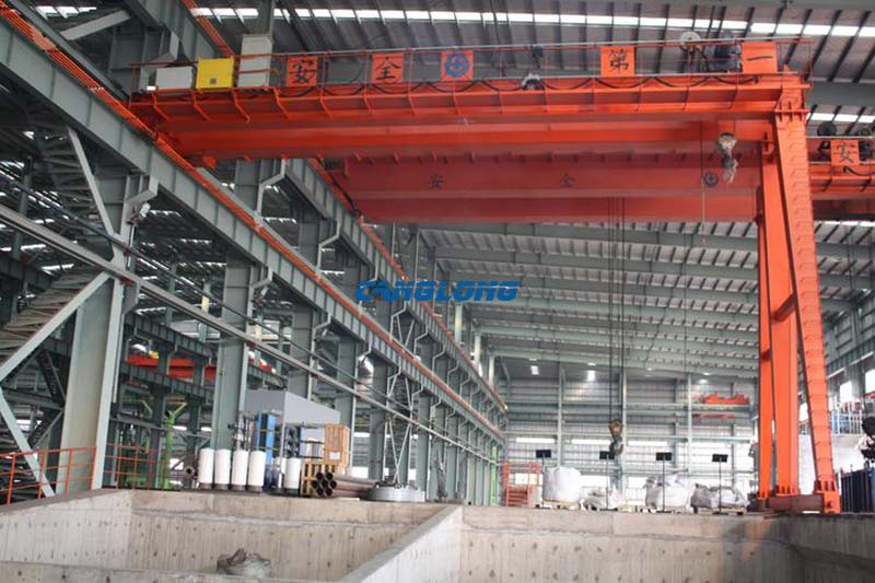 Factory Building With Crane