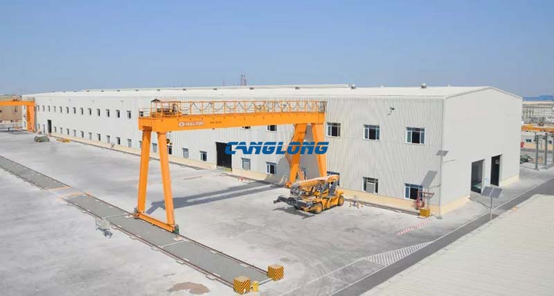 Factory Building With Crane