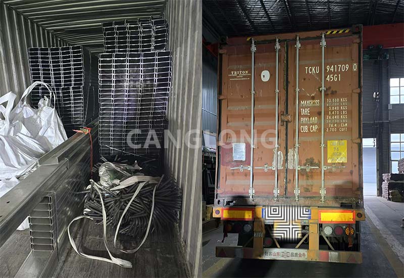 galvanized C-purlins shipment