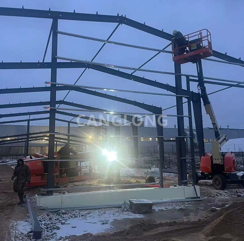 steel structure warehouse installation