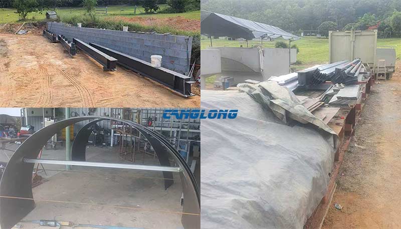 steel structure kits arrival