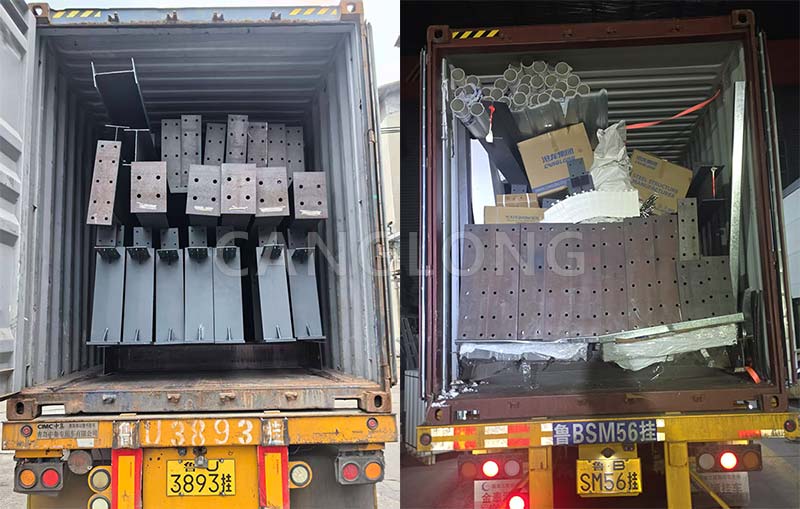 steel structure kits shipment