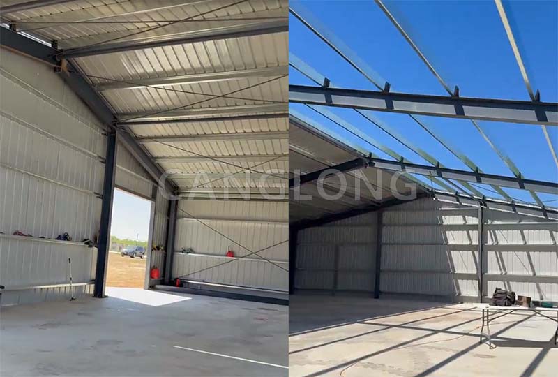 Satisfactory delivery of small warehouse on American farm