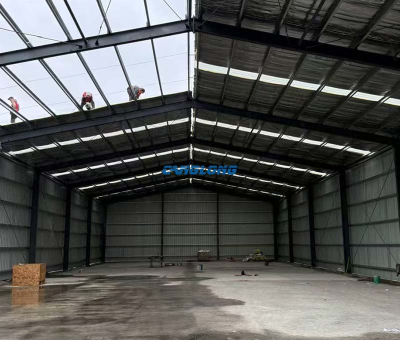 Chile Warehouse Steel Structure Installation