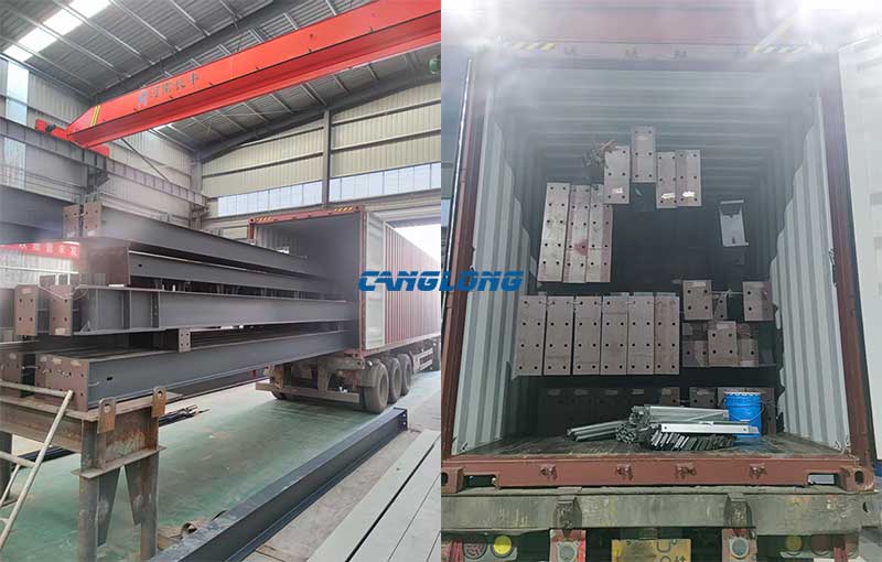 steel structure kits shipment