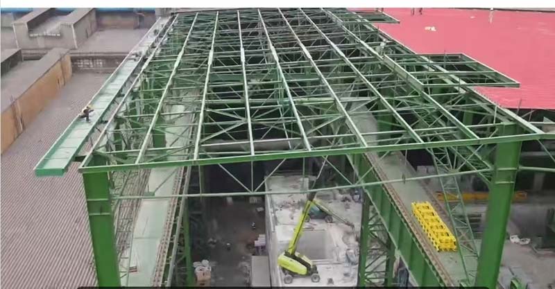steel plant installation