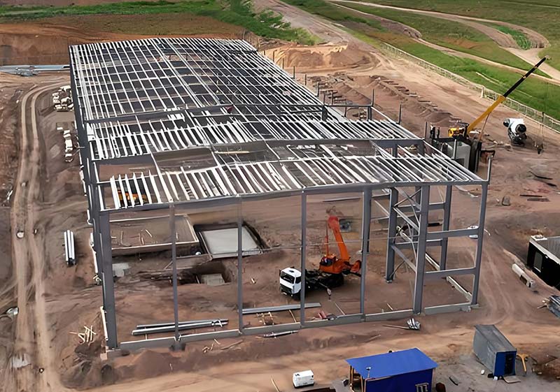 steel structure warehouse construction