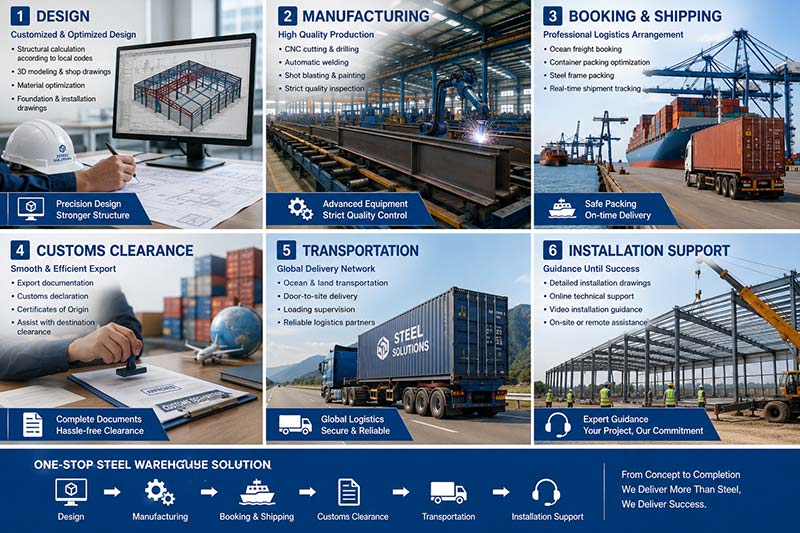 one-stop steel warehouse solutions