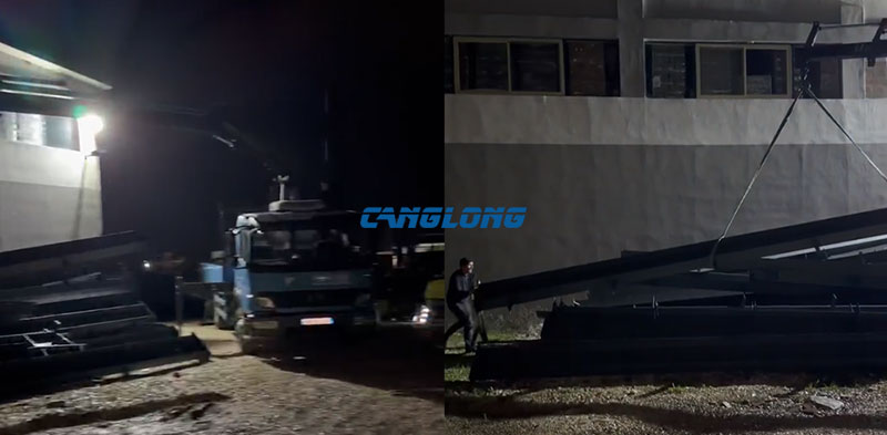 Albania Commercial Warehouse Steel Structure Arrived