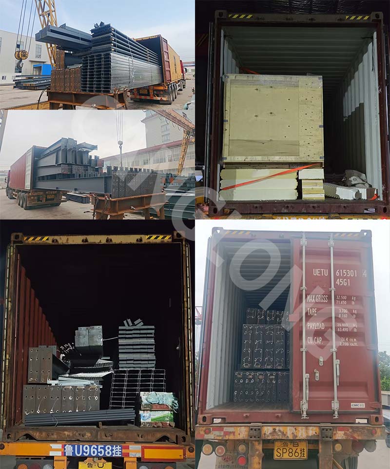 Albania commercial warehouse steel structure kits shipment